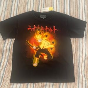 Naruto Short Sleeve Mineral Wash Graphic Tee - Black - 16Y